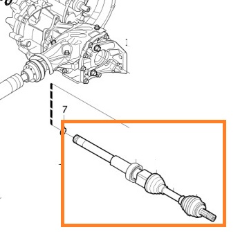 Aandrijfas ruil rechts xc70 3.2 2007 auto