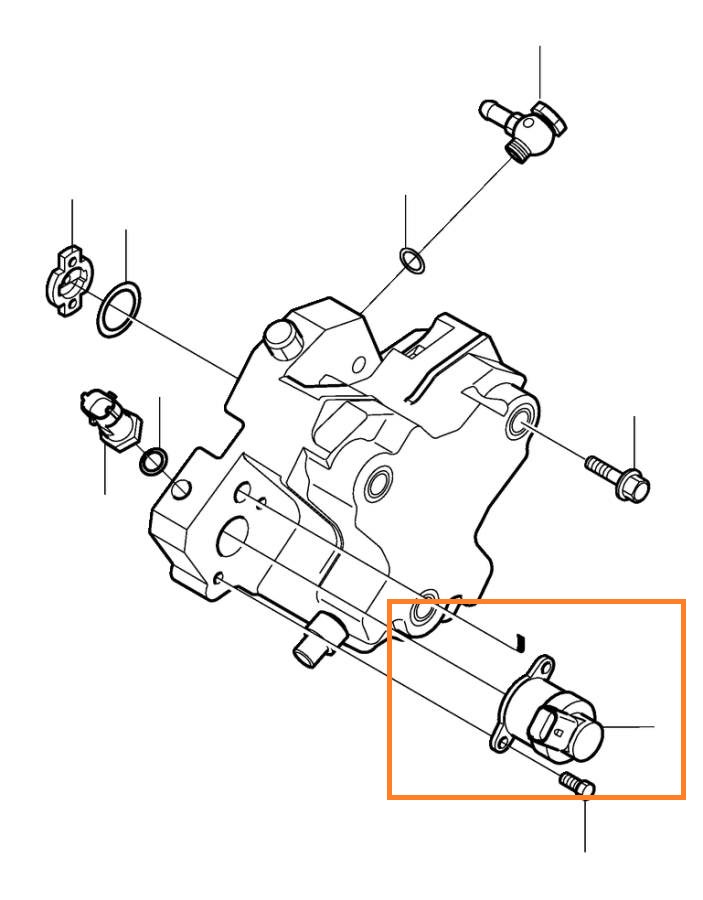 Brandstof benzine druk regeelaar Volvo C30, C70 (2006-), S40, V50 (2004-), S60 (-2009), S80 (2007-), V70 P26 (2001-2007), V70 P26, XC70 (2001-2007), V70, XC70 (2008-), XC60 (-2017), XC90 (-2014)
