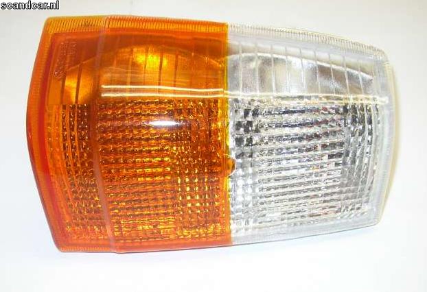 Knipperlicht 740 -1989 760 -1987 links richtingaanwijzer 740 760 chrome reflector en frame oranje wit