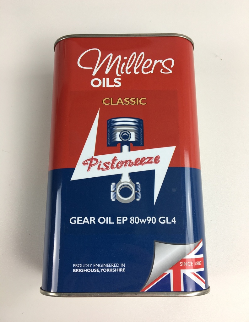 Volvo Millers oil EP 80/90 GL4 gear oil (gearbox and steering box oil) liter 0.9ltr M40 Volvo part no MIL3