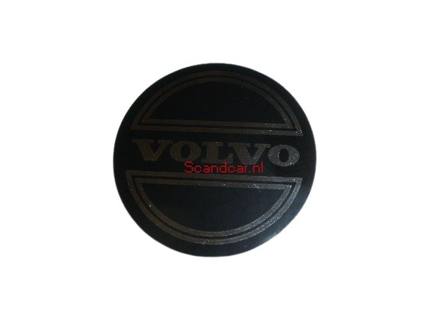 Volvo StickerinchVolvoinch hub cap black on chrome 42mm Volvo part no 1129021S