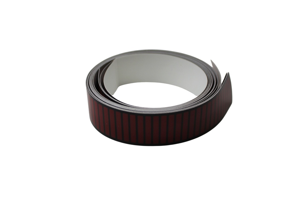  Volvo Striber kofanger 240+260 bag RØD reflekterende (sæt med 3) -1980 aluminium kofanger Volvo varenummer 1128741