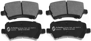 Volvo brake pads rear electric OEM ref 1426144 1439866 1459450 1503969 1655233 30671574 30671575 307424 S80 S60 Xc60 V70 V60 Xc70 Volvo part no 1426143_B