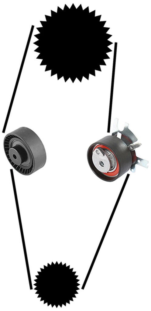  Volvo Tandremsæt Volvo S40 - V50 - C30 - C70 - V70 - S80 D4204T Volvo varenummer 21430030