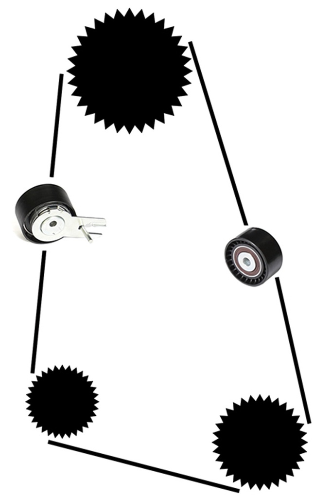  Volvo tandremssæt S80 C30 S40 V50 V70 1.6 diesel Volvo varenummer 21430034