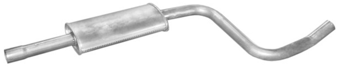 Volvo Exhaust 340 360 middle silencer  for vehicles with catalytic converter Volvo part no 3246999_B