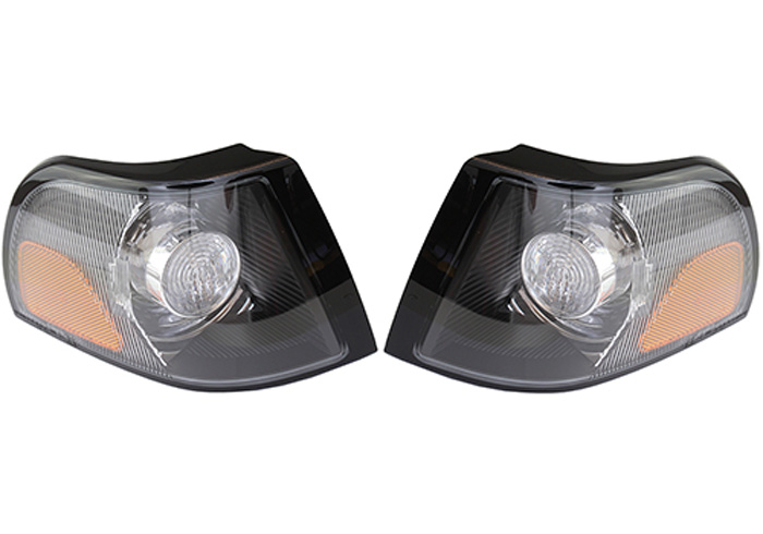  Volvo Blinklys sort base USA Venstre og højre sæt V70 S70 blinklys bylys Volvo varenummer 35437050