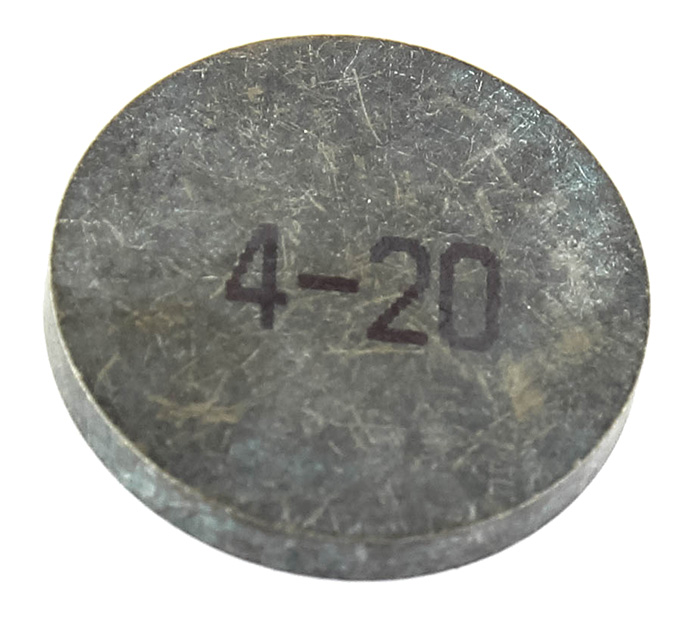 Volvo valve shims valve adjustment plate Volvo part no 463564_B