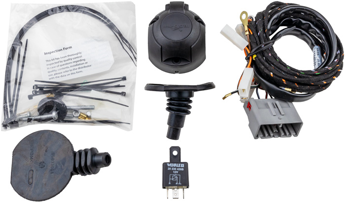 Volvo 7 pin cable set tow bar S80 1996-2006 with gray plug Volvo part no 8943L17E