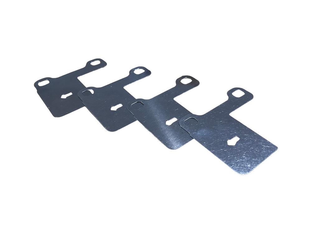 Volvo Bremser Vibrationsdæmpere shim bag 850-C70/2005-S70-V70 -2000 sæt med 4 stk. 2 WD Volvo varenummer 272272