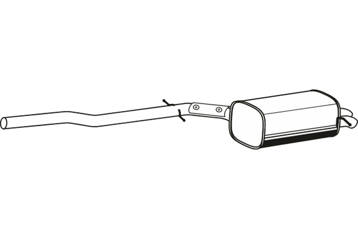 Volvo Muffler Volvo XC90 2003-2006 Volvo Part No. P7878 Product for Volvo