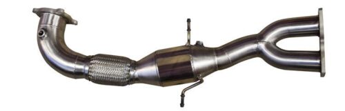 Volvo 3.5 Inch Downpipe Stainless Steel with Racecat for Volvo S60 - V60 - XC60 - XC70 T6, Volvo Part No. VOK33398S