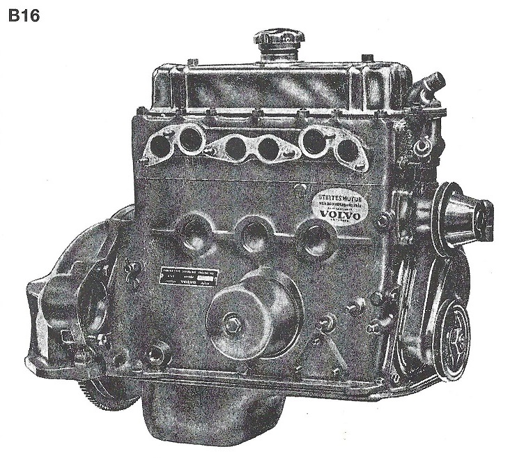  Volvo Motor shortblock B16 UDBYTTE bundblok uden topstykke Volvo varenummer 50010101