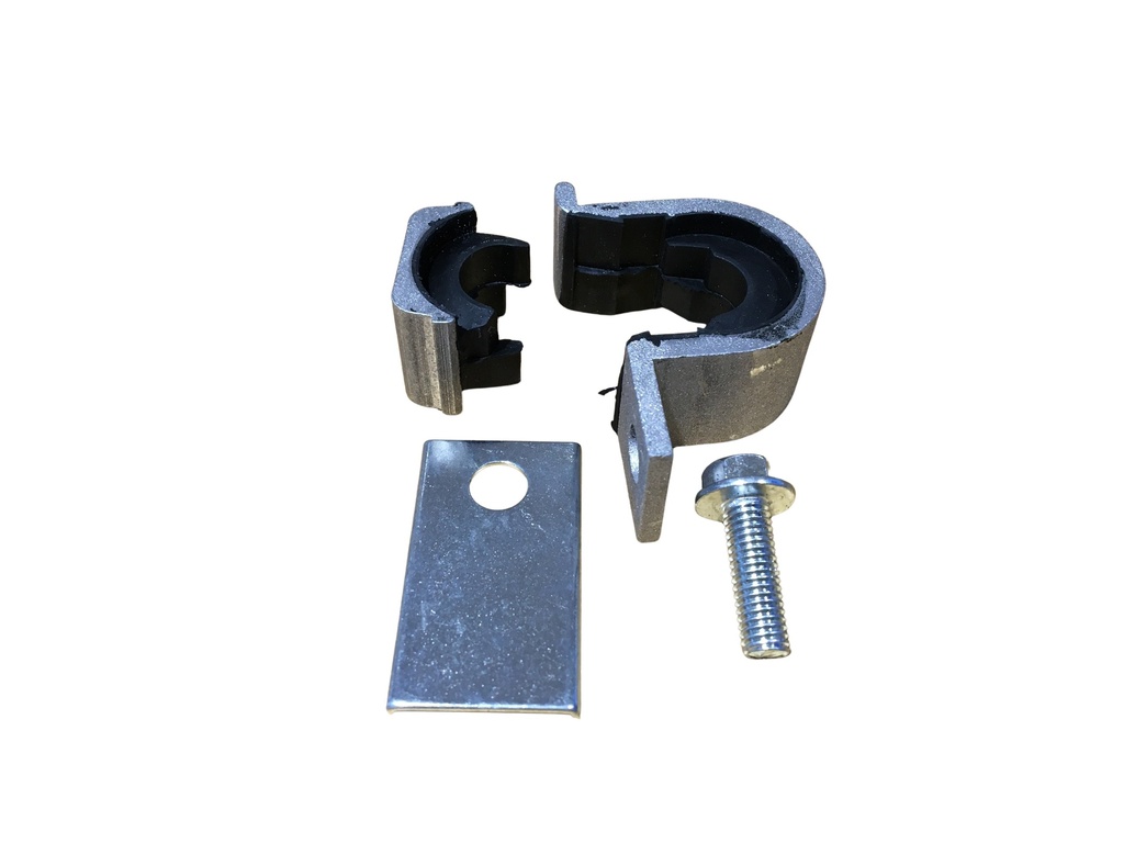  Volvo Stabilisatorstangbøsningssæt S40 V40 (-2004) - Foran [indeholder: 1 x øvre bøsning med beslag 1 x nedre bøsning 1 x nedre beslag og en bolt. (Bemærk: 2 sæt kræves pr. bil)] Volvo varenummer 272460