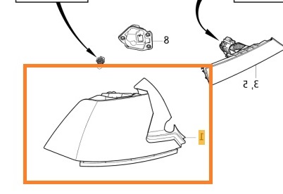 Volvo baglygte venstre S90 2017+ CH -4094 Variantkode: JA01 Volvo varenummer 31420189