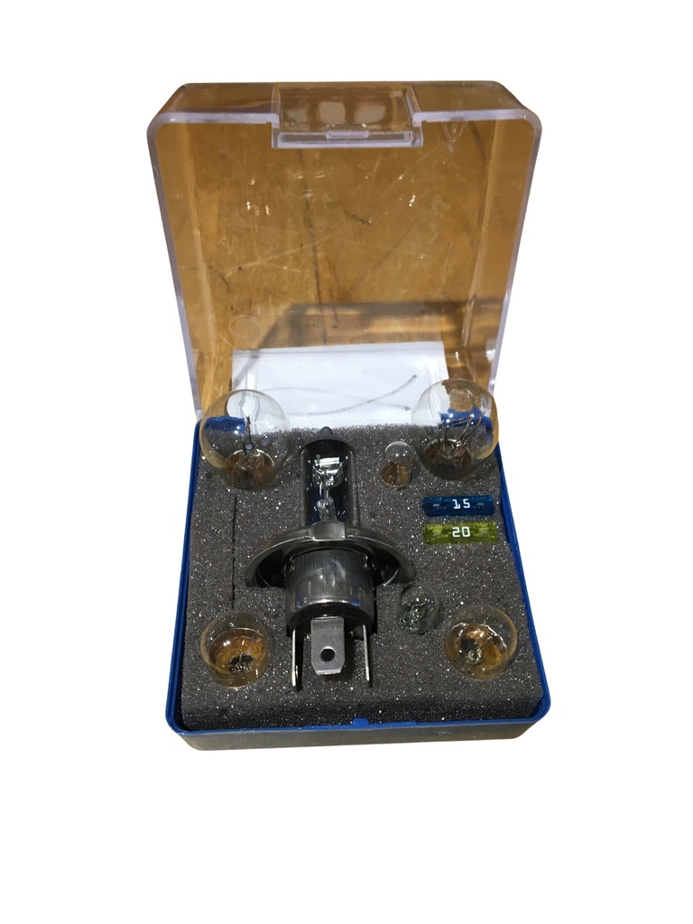 Reserve lampset 6 volt met H4 halogeen lamp met P43t aansluiting Lamp 6V Amazon 121, Amazon 122 S, Pv 444, PV 445 DUETT, Pv 544