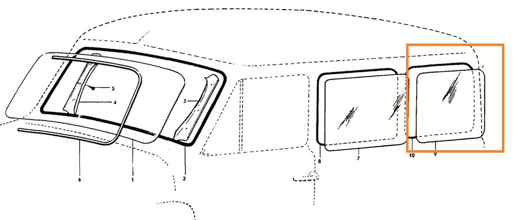  Volvo Glass Duo, kun brugt, tilgængelig i venstre eller højre side, kan bruges til Volvo varenummer 655895