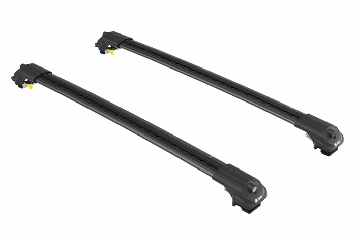 Dakdragers zwart voor aan roofrail/dakrail  Volvo XC70 1997-2016  max 75kg dakrail  wing vorm, voor weinig windgeruis