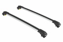 Dakdragers zilver voor aan roofrail/dakrail  Volvo XC70 1997-2016  max 75kg dakrail  wing vorm, voor weinig windgeruis