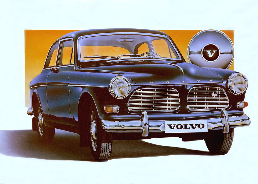 Poster amazon blue airbrush retro poster