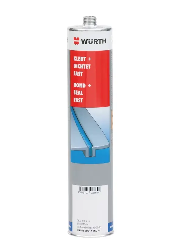 [0890100730] Constructielijm Kleeft + Dicht Fast KLEEFT EN DICHT FAST ZWART 300 ML oa voor het lijmen van koplampen en koplamp lenzen