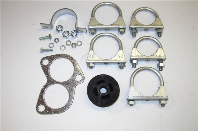 Volvo Exhaust P1800 mounting kit -1969 chassinr 16500+ (carb)270711) Volvo part no 926-90