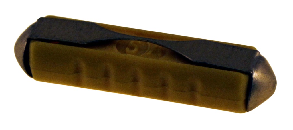 Volvo Sikring 5 amp prorcelein gul 25,5mm Volvo varenummer 942545