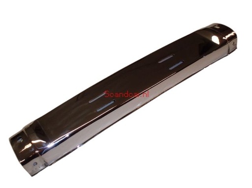 [658248S] Volvo Bumper PV444+PV544 1957+ center rear stainless steel Volvo part no 658248S