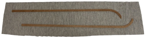 [95041]  Volvo Indtræk PV444 B-stolpe højre rød/grå type AS-HS 1951-1955 93 107 SE SÆT nr. 95040 Volvo varenummer 95041