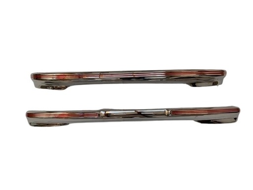 [86564]  Volvo kofanger PV444A bag i poleret rustfrit stål Volvo varenummer 86564