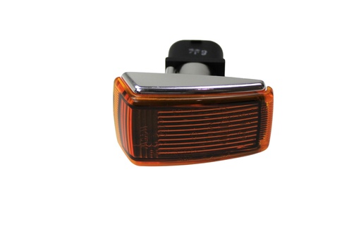 [6846318]  Volvo Positionslysblinklys forskærm 240+260+740+760+940+960+90+V90+S90+V70 krom/orange Volvo varenummer 6846318