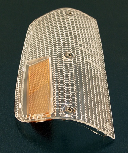 [1235326]  Volvo-lygteglas højre Landeversion: USA Blinklys 240 264 Klar hvid med orange 240 260 1975-1981 Volvo varenummer 1235326