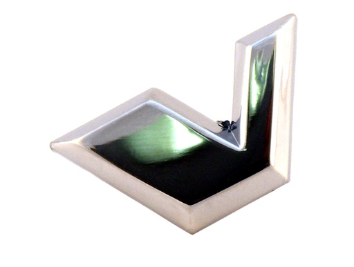 [665015] Volvo Bogstav V sølvfarvet motorhjelm bagklap Amazon+Duett+PV544+P1800 Volvo varenummer 665015