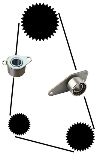 [21430002]  Volvo Tandremssæt Volvo 440 480 340-360 460 Renault 19 Super 5 21 Laguna 11 Trafic Clio Volvo varenr. 21430002