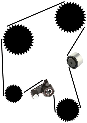 [21430026]  Volvo tandremsæt S80 Volvo varenummer 21430026