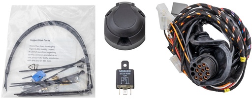 [8943L17T] Volvo 13 pin cable set towbar S80 1996-2006 with gray plug Volvo part no 8943L17T