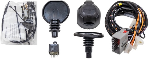 [8943L25E] Volvo 7 pin cable set tow bar Xc70 with gray plug Volvo part no 8943L25E