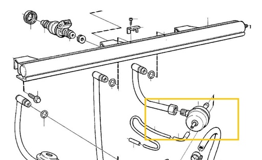 [3547653]  Volvo Brændstoftrykregulator Volvo 960 - S90 - V90 B6254S B6304S Volvo varenummer 3547653