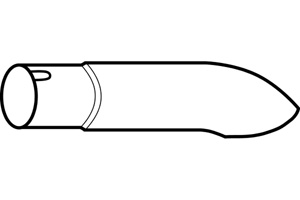 [9179193]  Volvo Enderør 5D Diesel Volvo 850 - V70 Udstødningsrør Volvo varenummer 9179193
