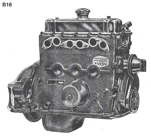 [50010101]  Volvo Motor shortblock B16 UDBYTTE bundblok uden topstykke Volvo varenummer 50010101