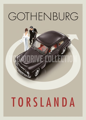 [postertorslanda] Poster PV gothenburg torslanda  PV544 retro poster