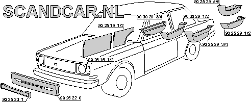 [9025220] Volvo Karosseripanel 140 forreste del ikke længere tilgængelig Volvo varenummer 9025220
